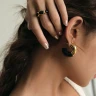 Серьги Allegra из 18-каратного золота 5