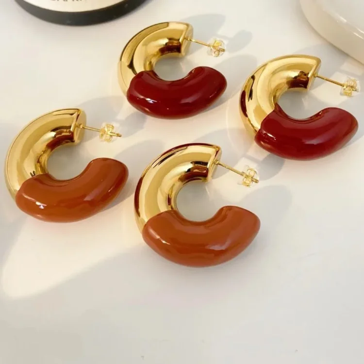 Серьги Allegra из 18-каратного золота 2