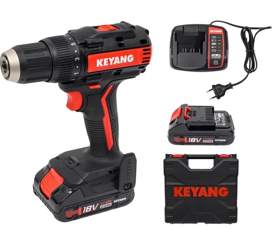Дрель-шуруповерт Keyang Master 18V Аккумуляторный инструмент 03 Гайковерты 04 3